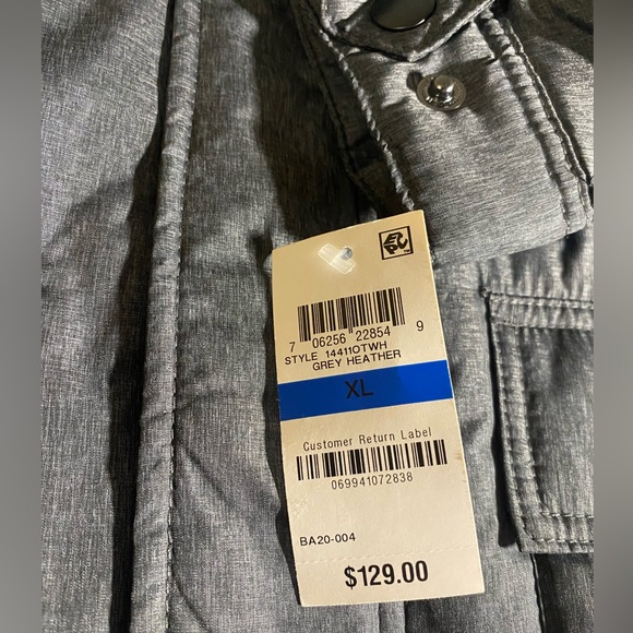 Men's Alfani Jacket. Charcoal Grey “Heather” XL slim fit. Light Puff. - Picture 6 of 7